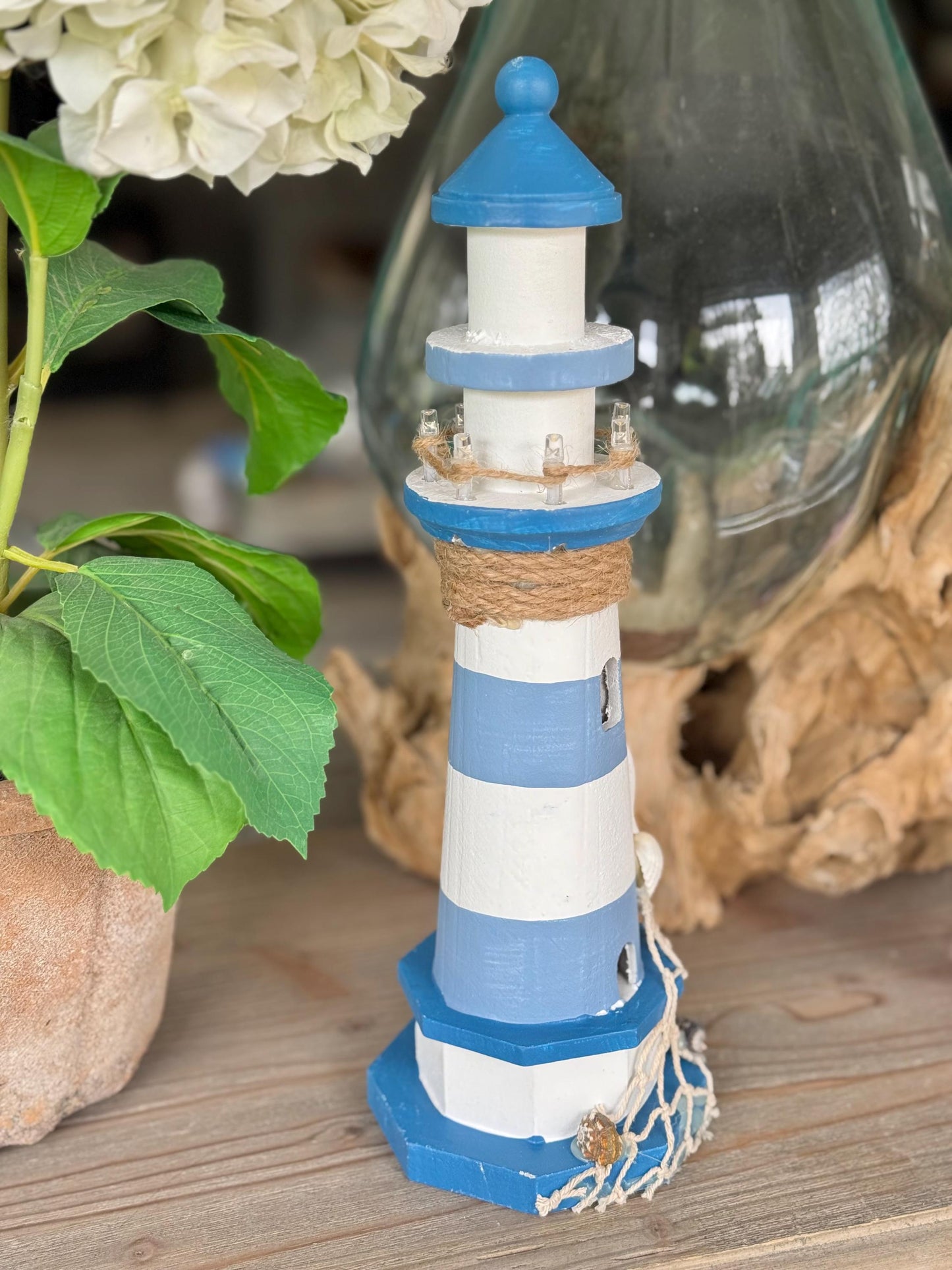 Nautical Wooden LED Lighthouse