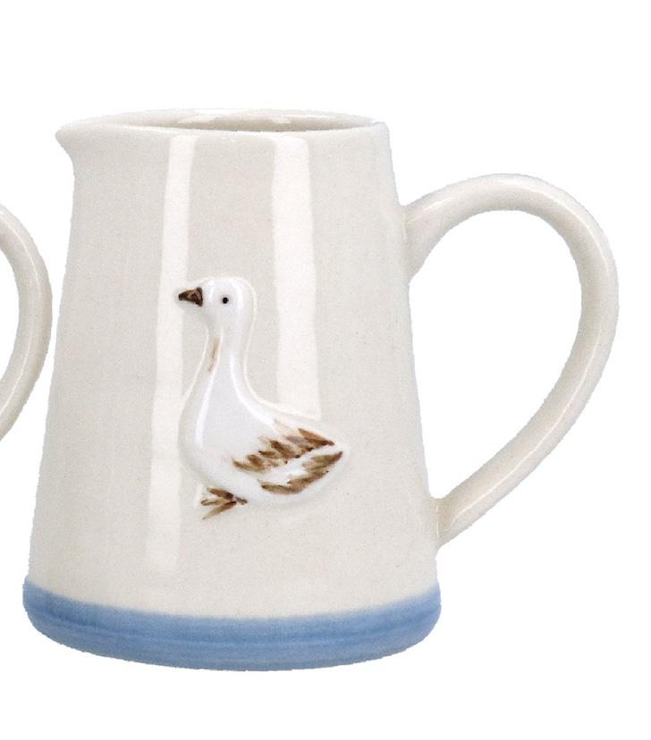Hen/Duck Stoneware Mini Jug - 2 Design Options Available