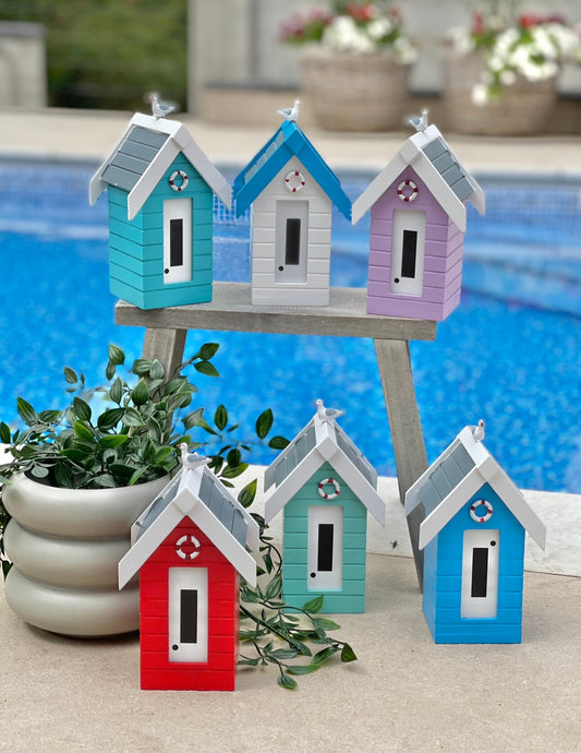 Beach Hut Money boxes with Seagull