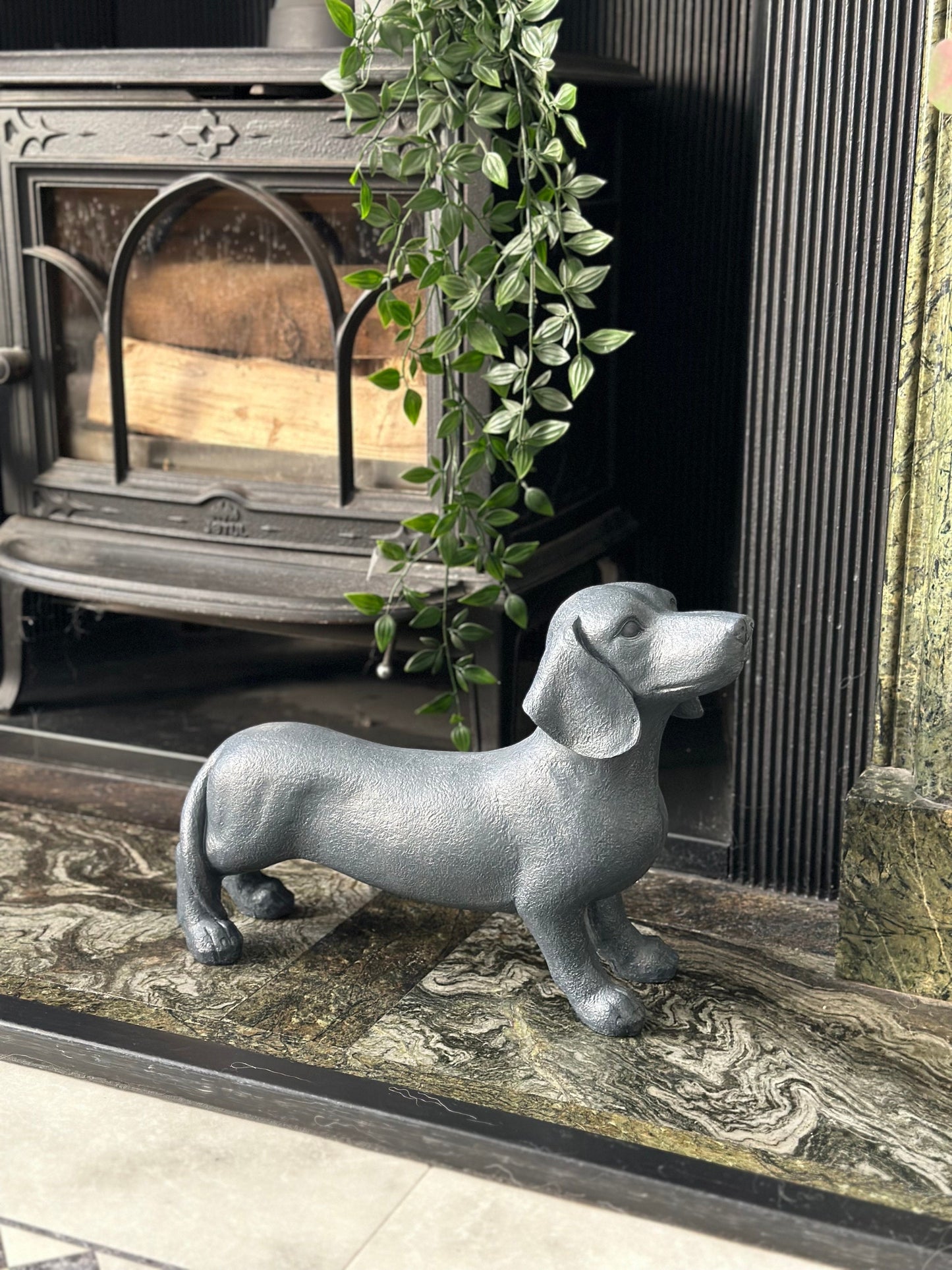 Charcoal Dachshund Ornament