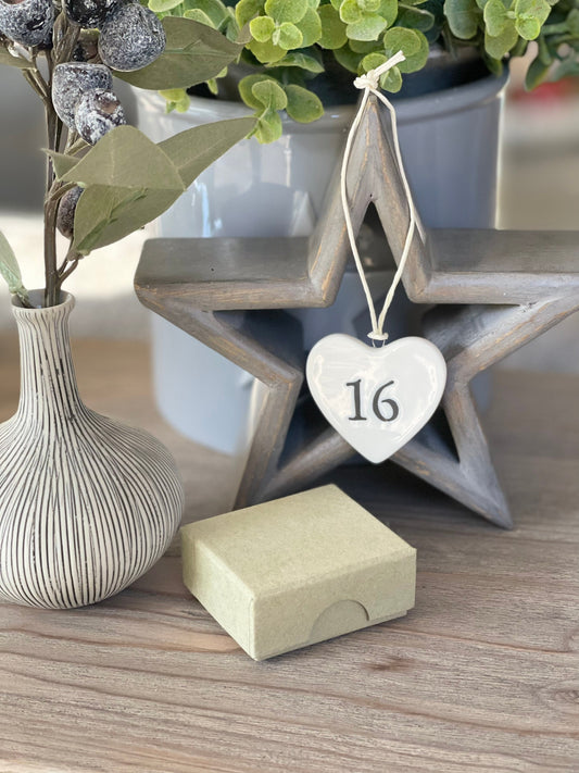 16 Porcelain Heart with Gift Box