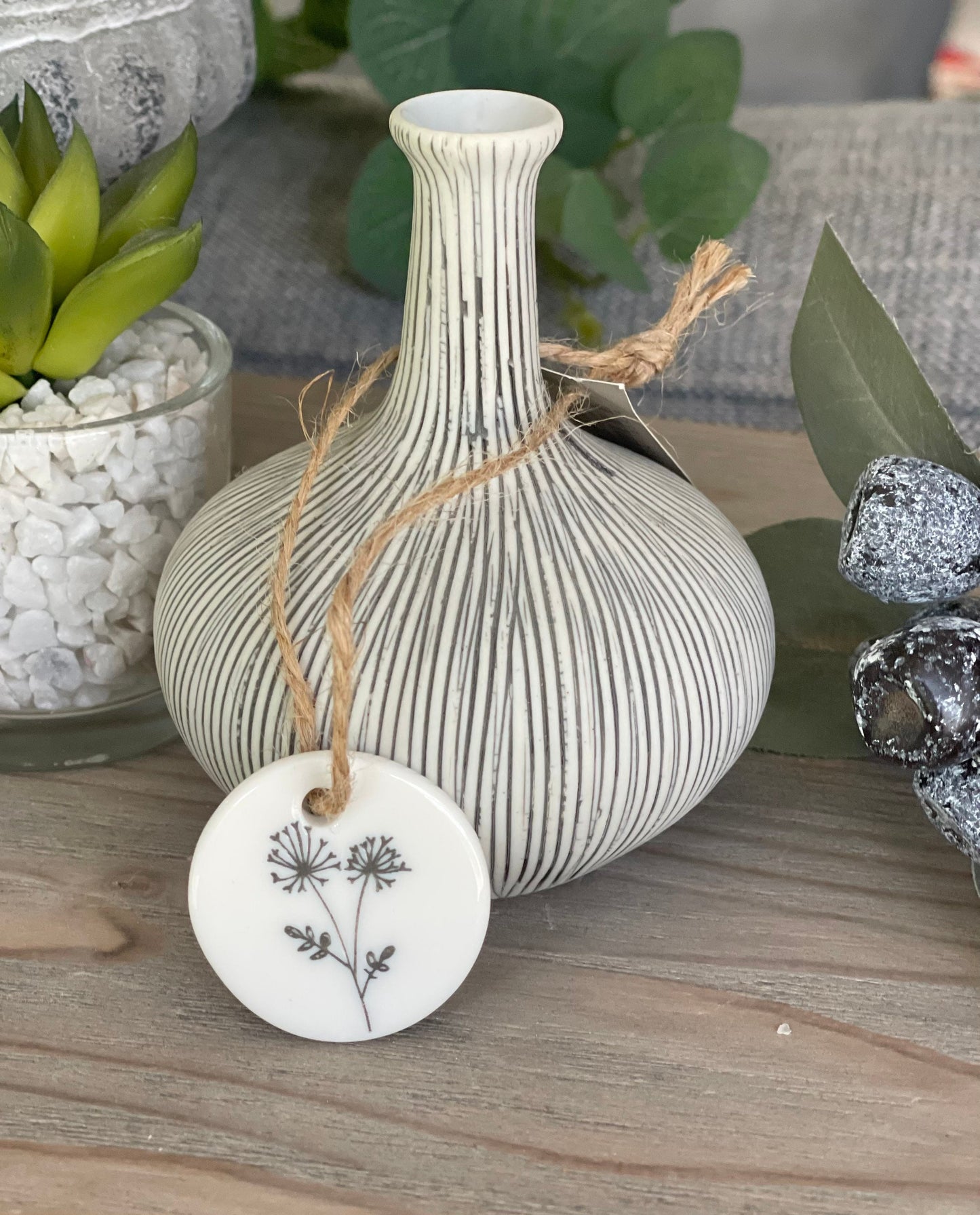 East Of India 'So Proud Of You’  Porcelain Hanging Token