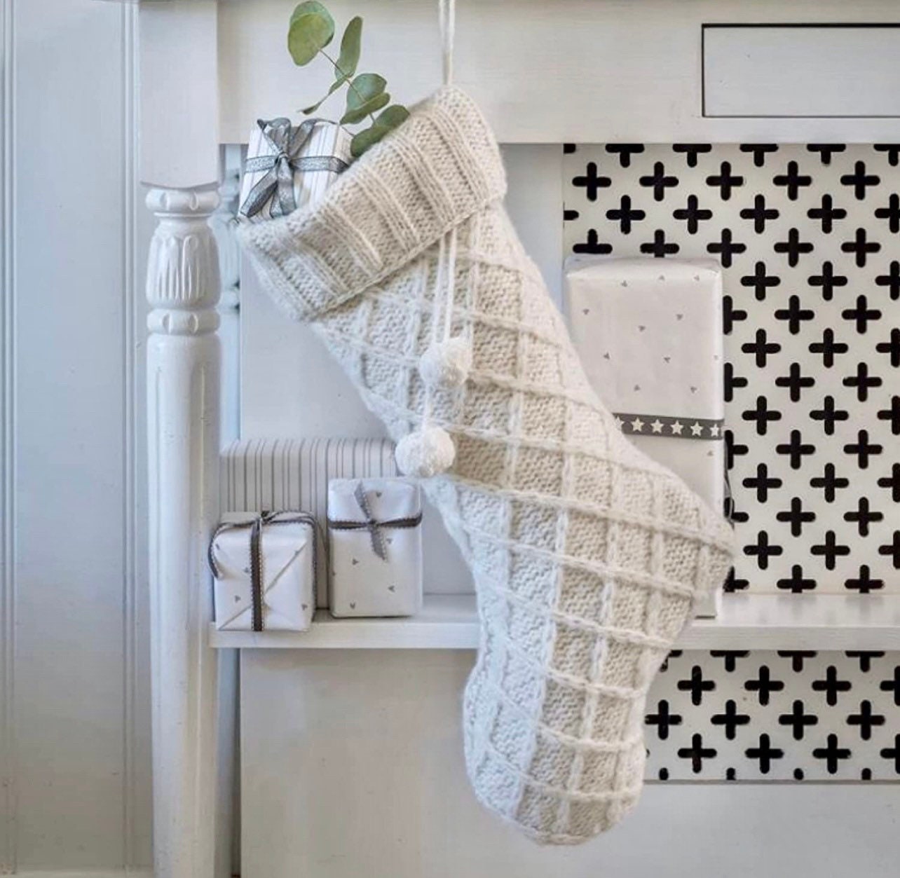 Retreat Home Chunky Knit Christmas Stocking