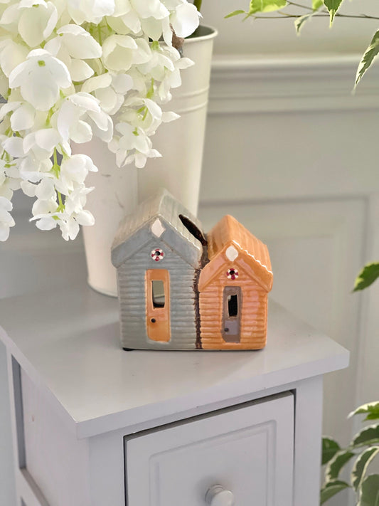 House Tea light Ceramic Holder