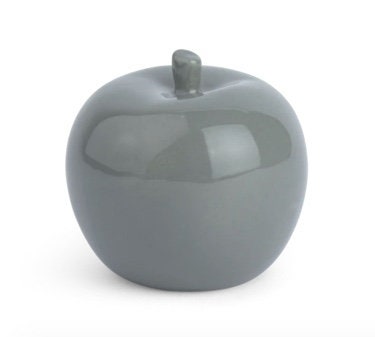 Grey Glazed Apple and Pear Ornament