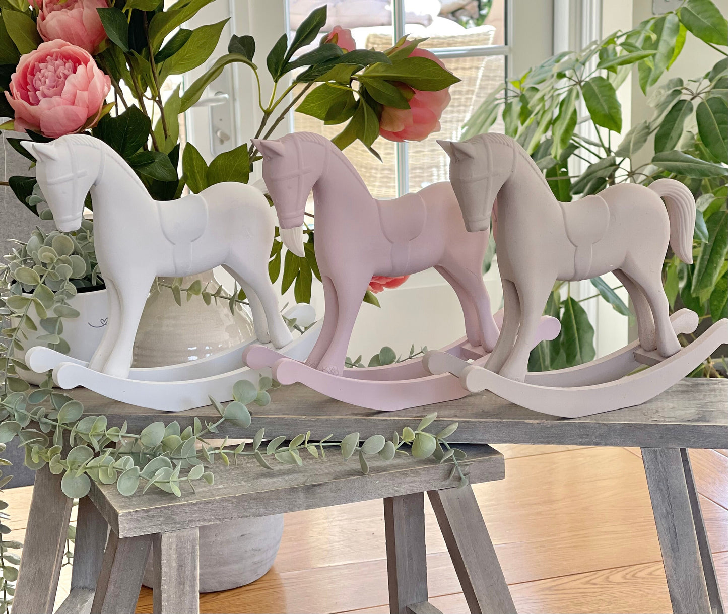 Wooden Rocking Horse - Available in 3 colours