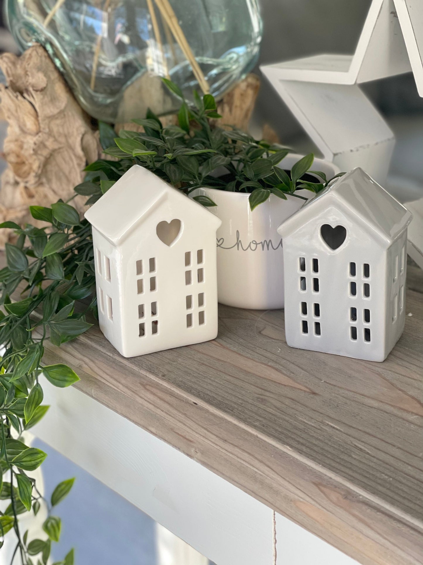 Ceramic LED Heart House - 2 Colours Available