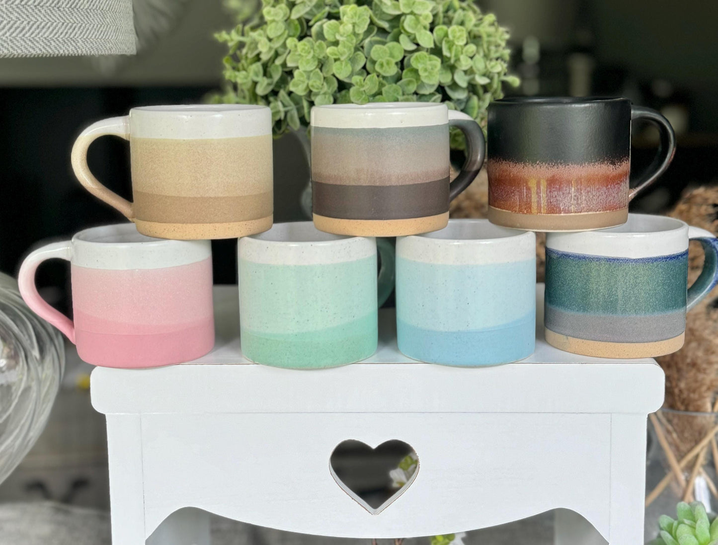 NEW! Marlow Ombre Glaze Stoneware Mugs