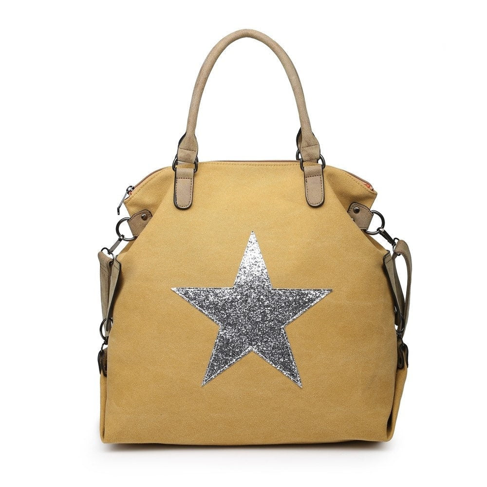 Canvas Star Bag - Mustard Yellow