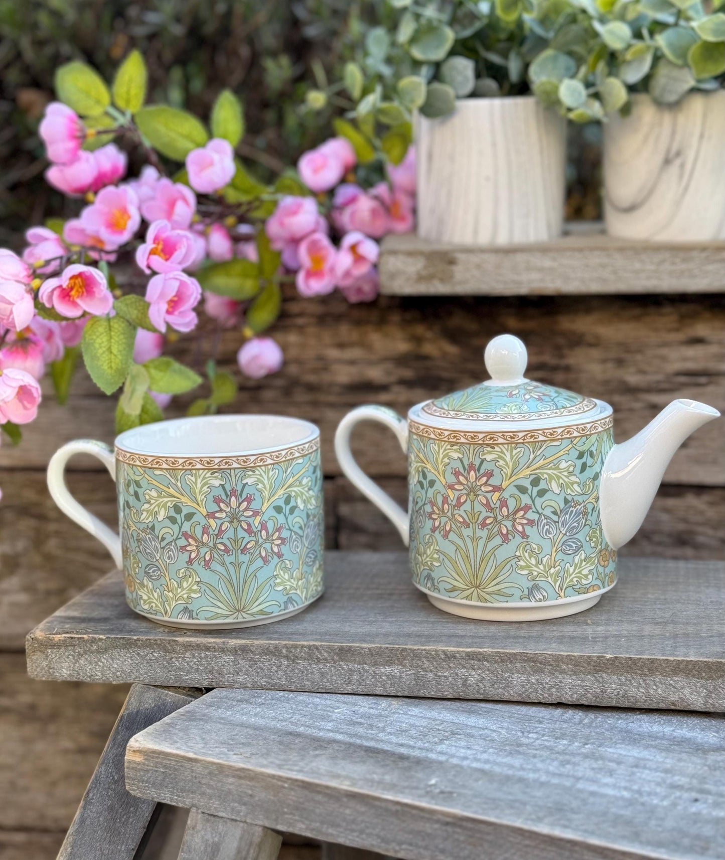 Tea for One - William Morris Hyacinth Porcelain Tea Set