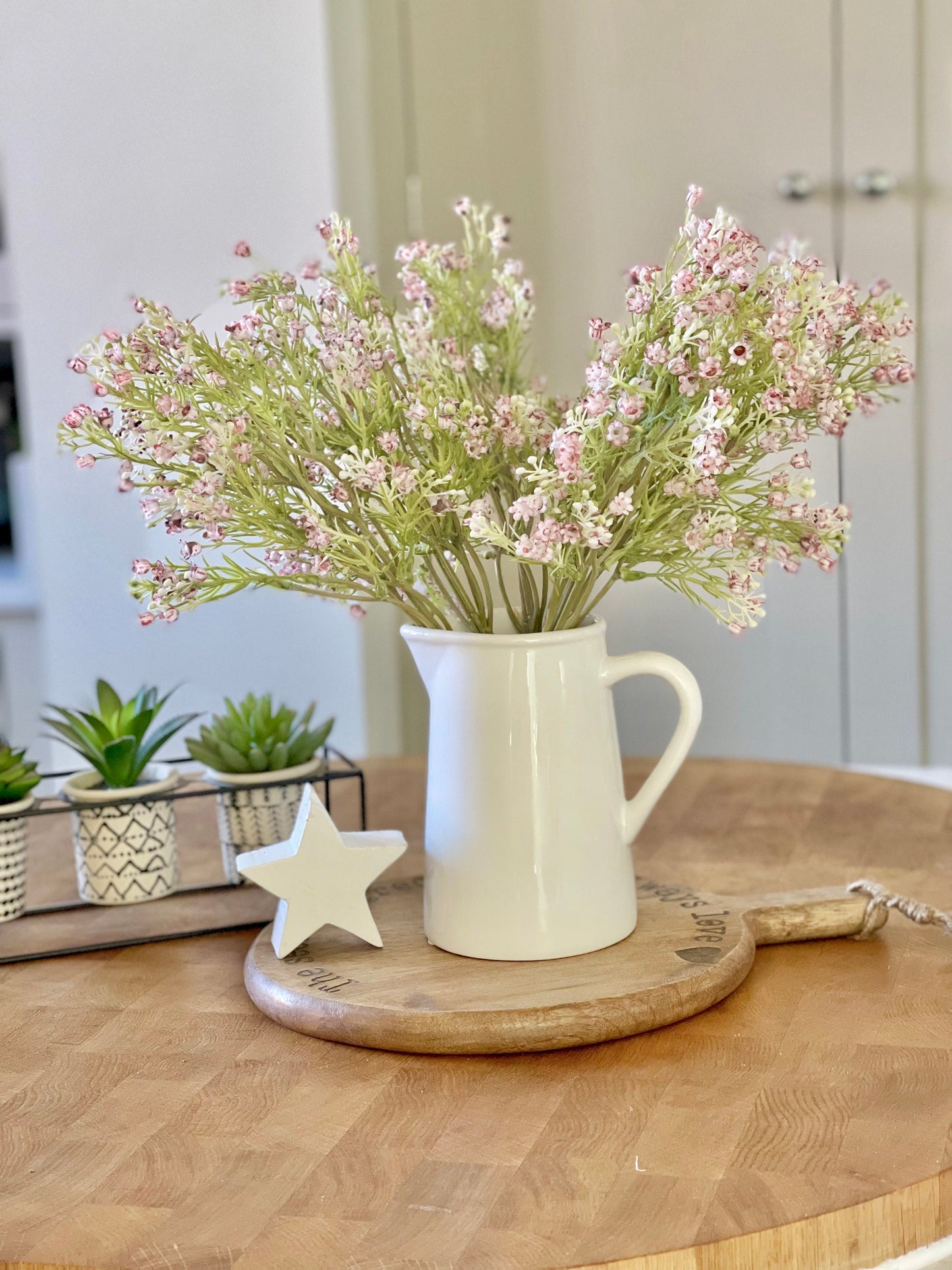 Gisela Graham Pink Mini Flower Spray