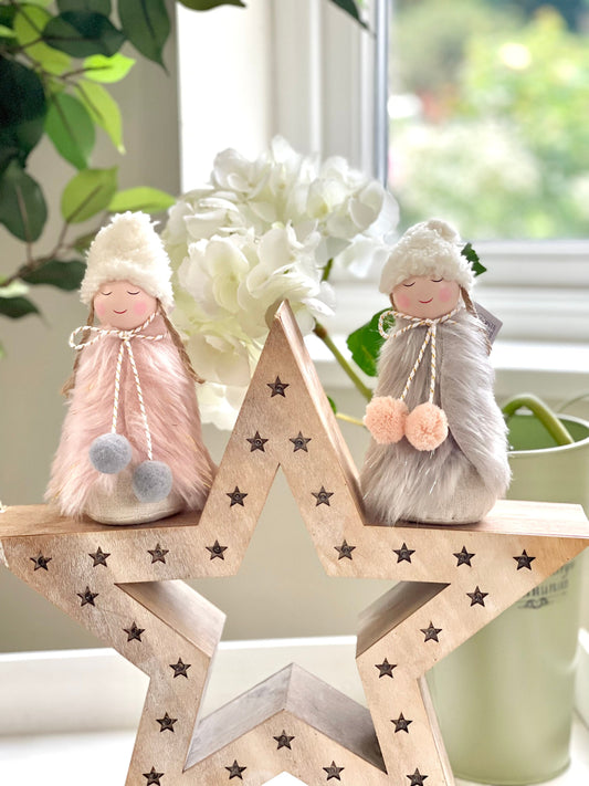 Faux Fur Fairy Angels