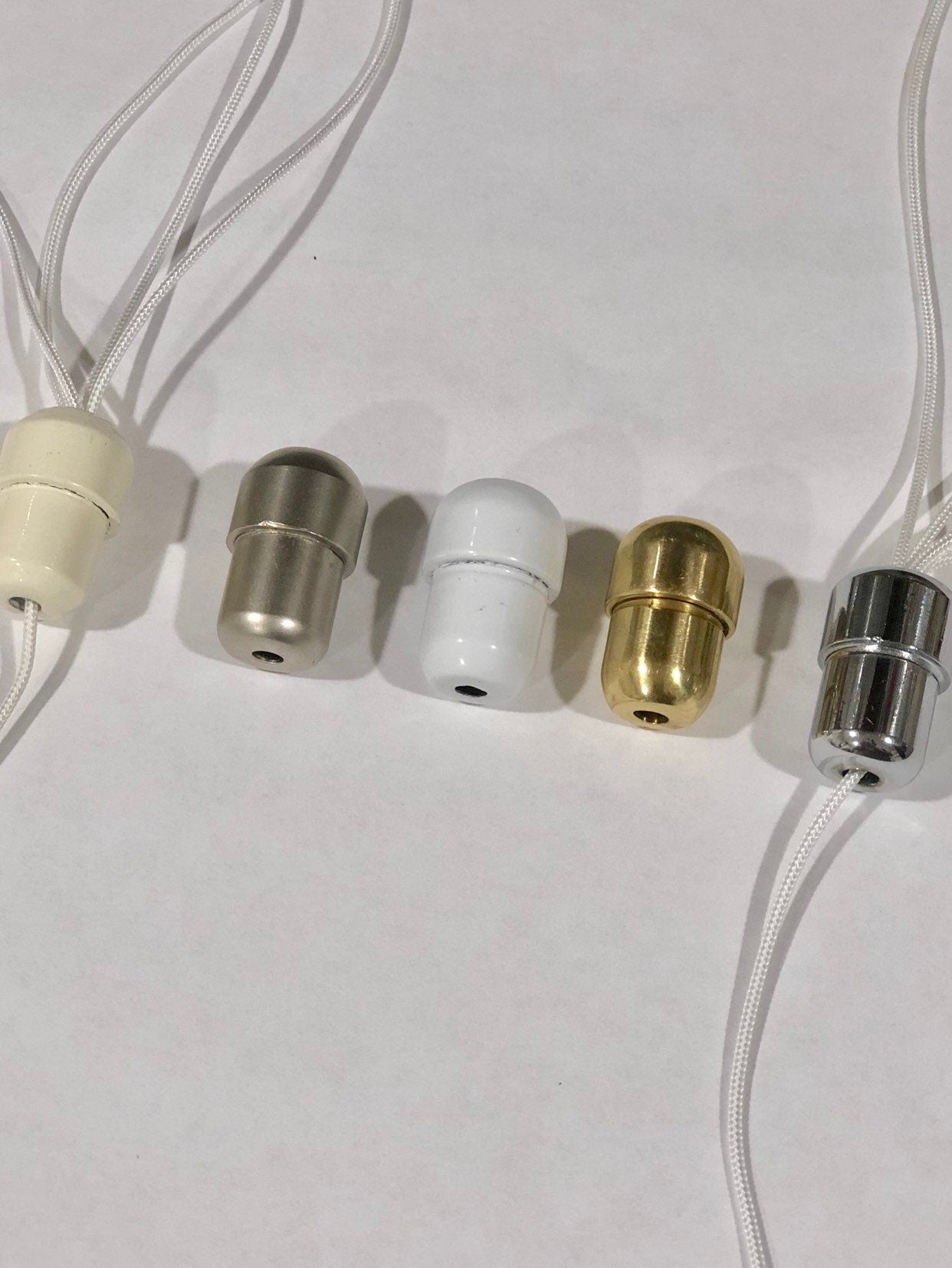 Roman Blind Cord Connector. . Available in 6 colour finishes