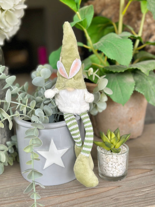 Small Bunny Gonk - Green and white