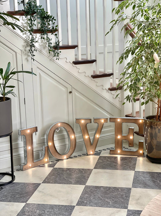 LOVE Metal LED Sign