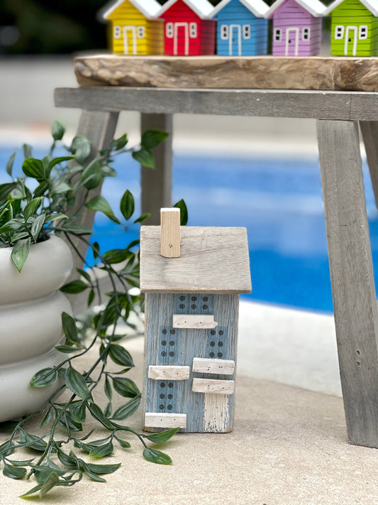 Wooden Blue Quay House