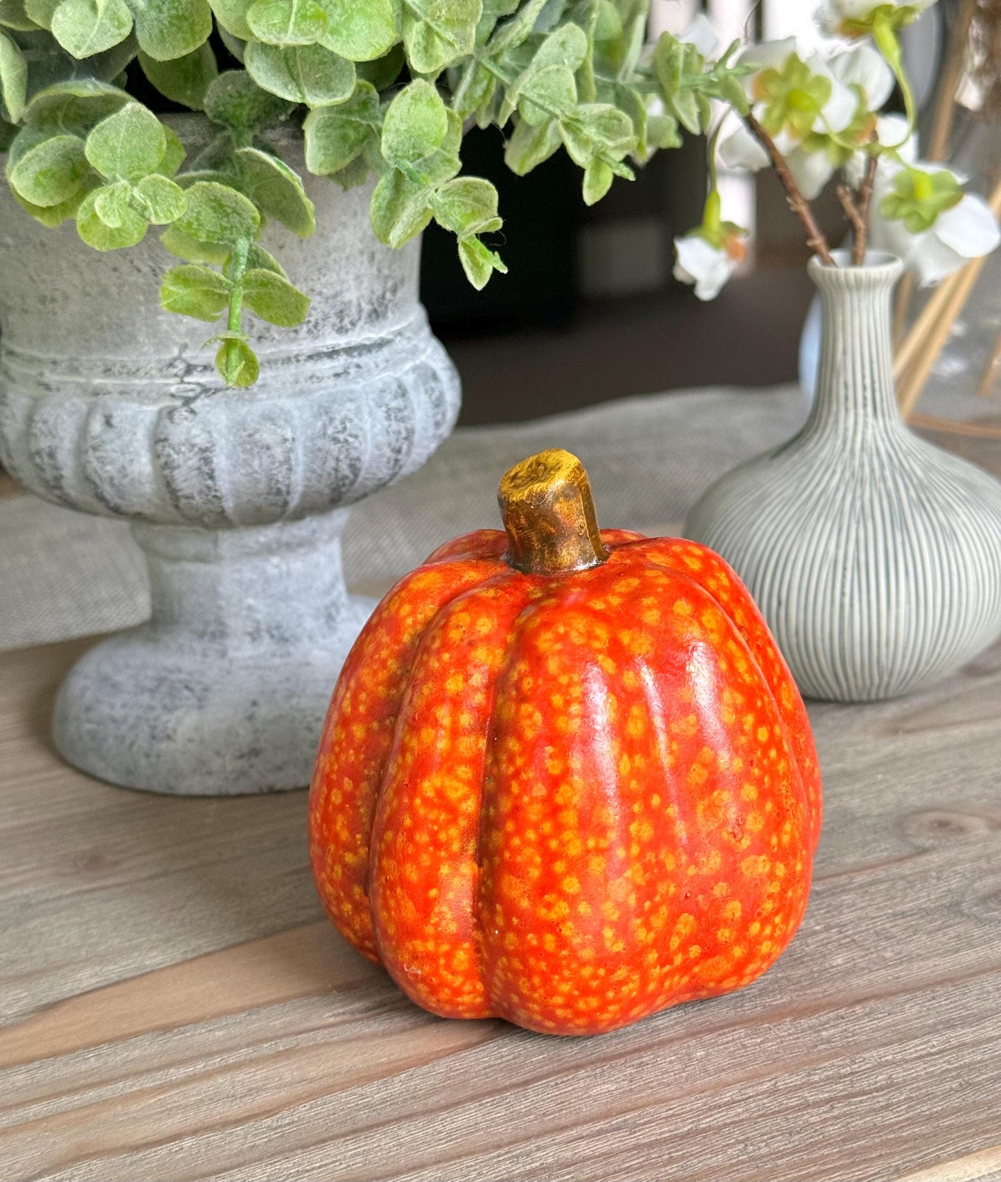 Speckled Ceramic Pumpkins - Choice of 2 Colours