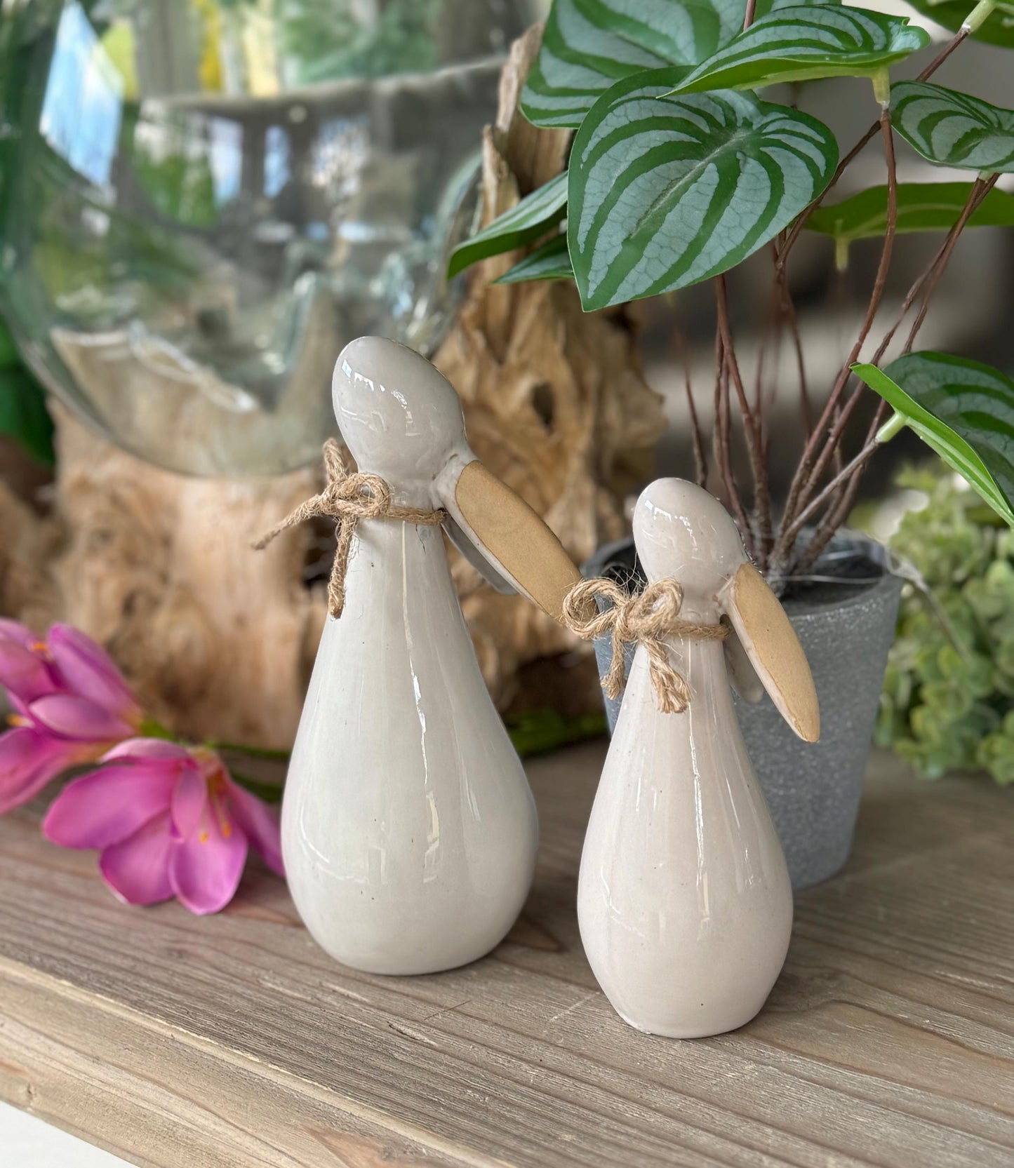 Ceramic White Bunny - Available in 2 Sizes