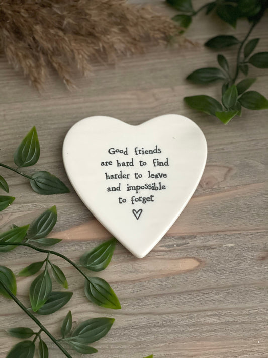 Good friends Porcelain Coaster
