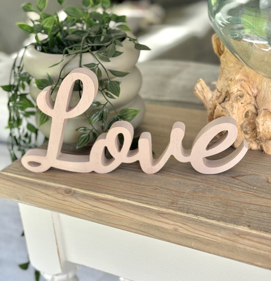 Taupe Love Standing Sign