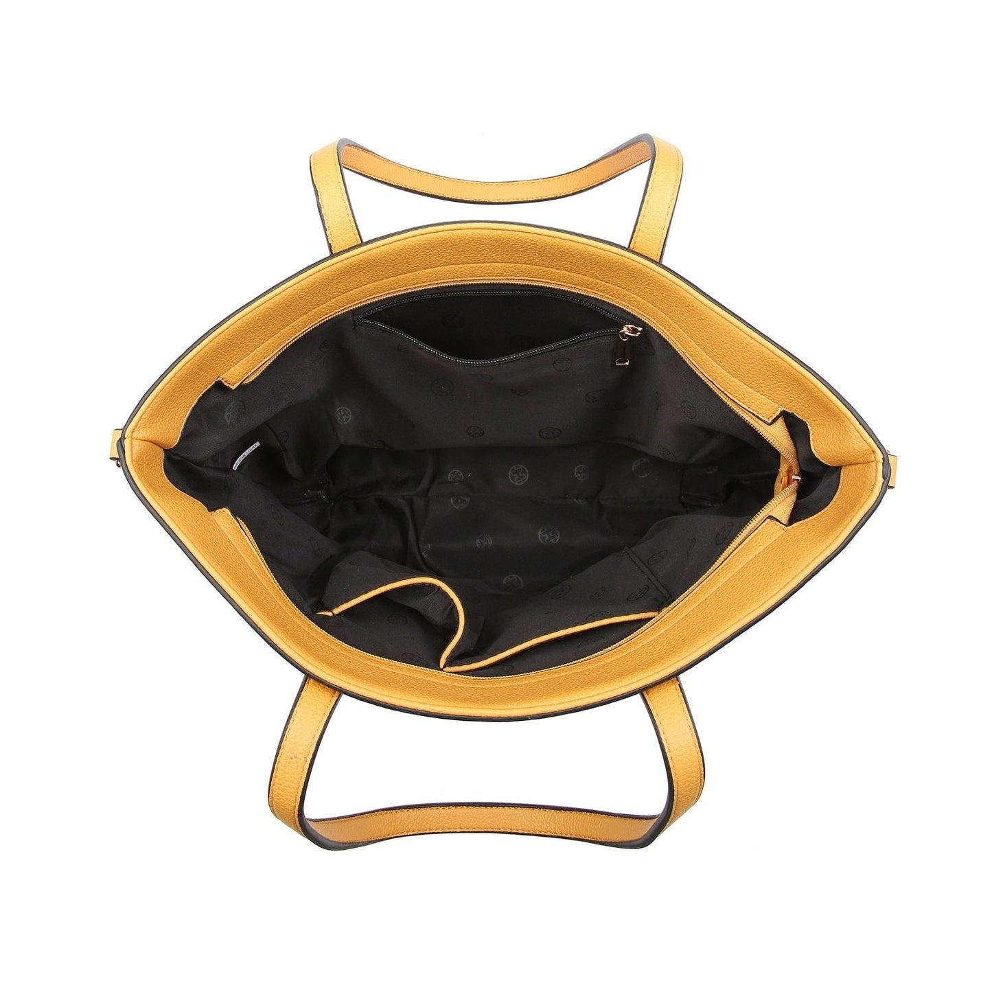 Mustard Yellow Star Tote/Handbag with Silver Star design