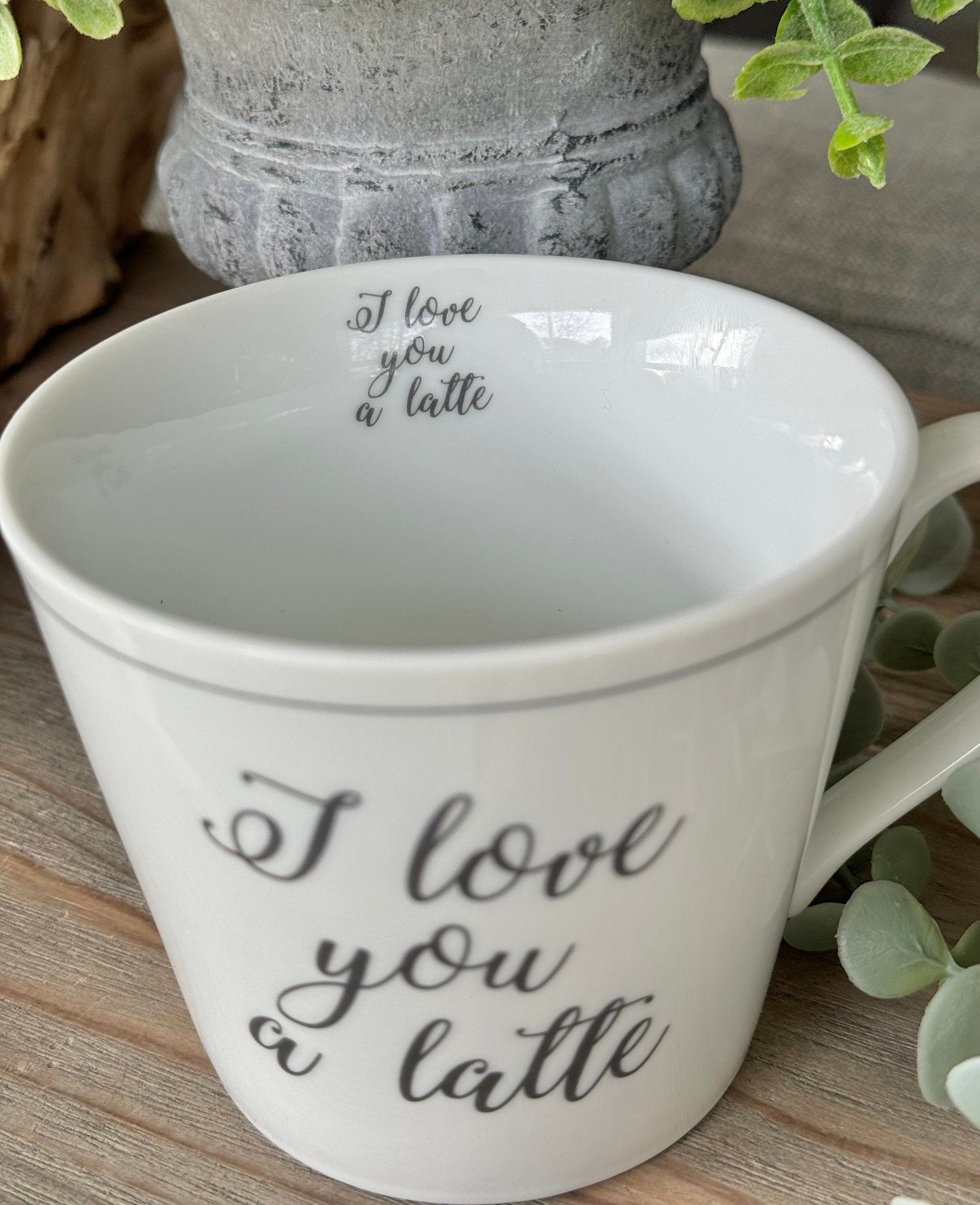 I Love you a Latte Porcelain Mug