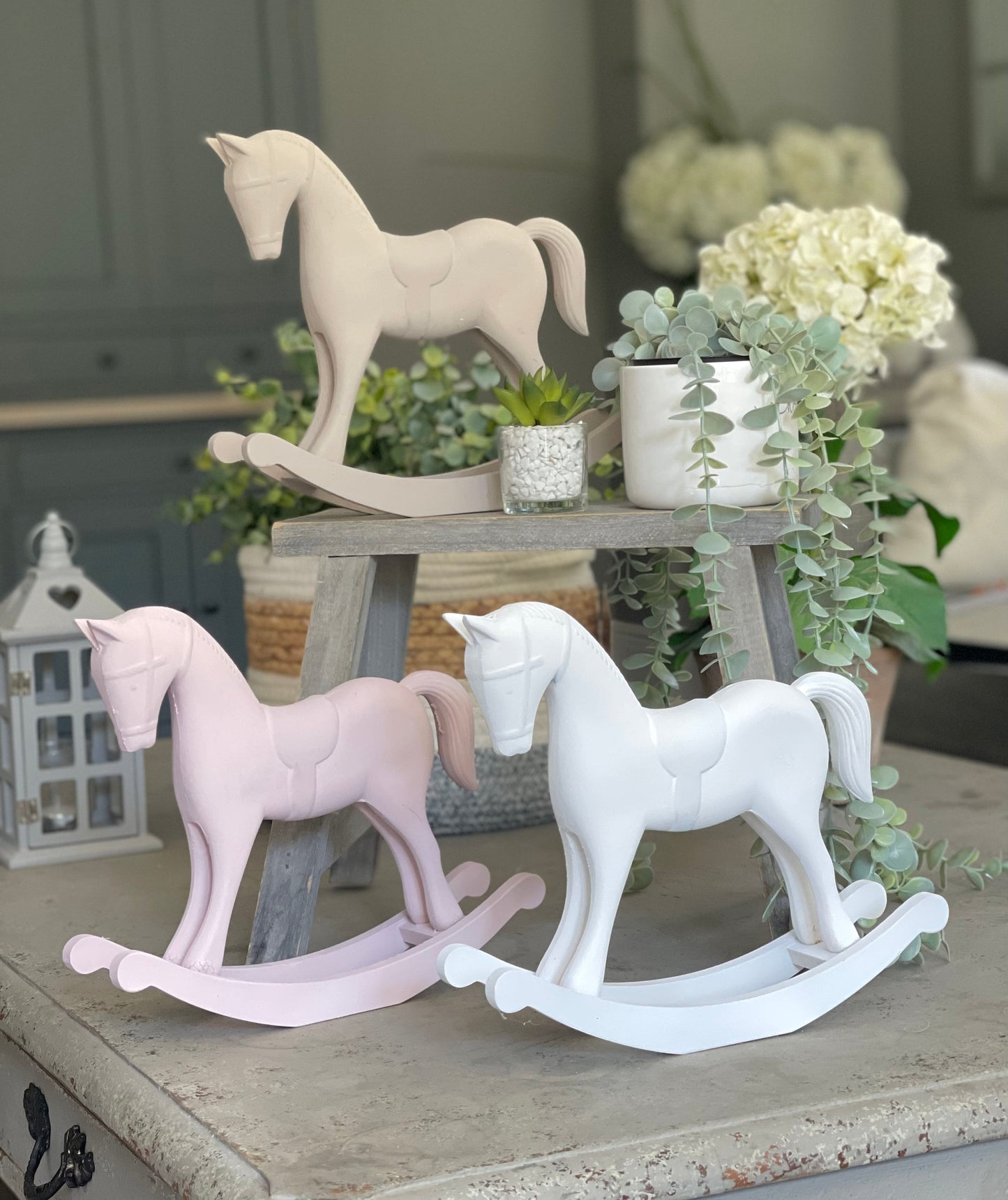 Wooden Rocking Horse - Available in 3 colours
