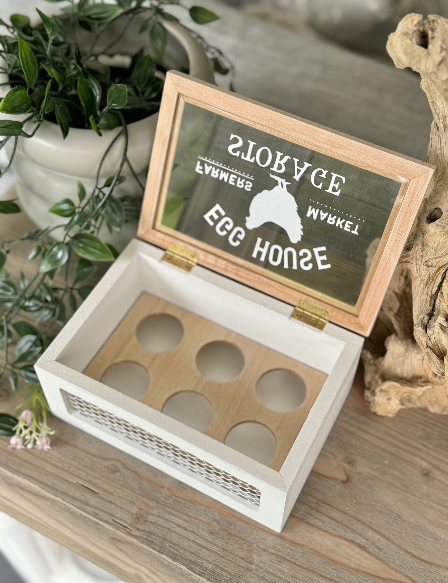 Wooden Egg Storage Box