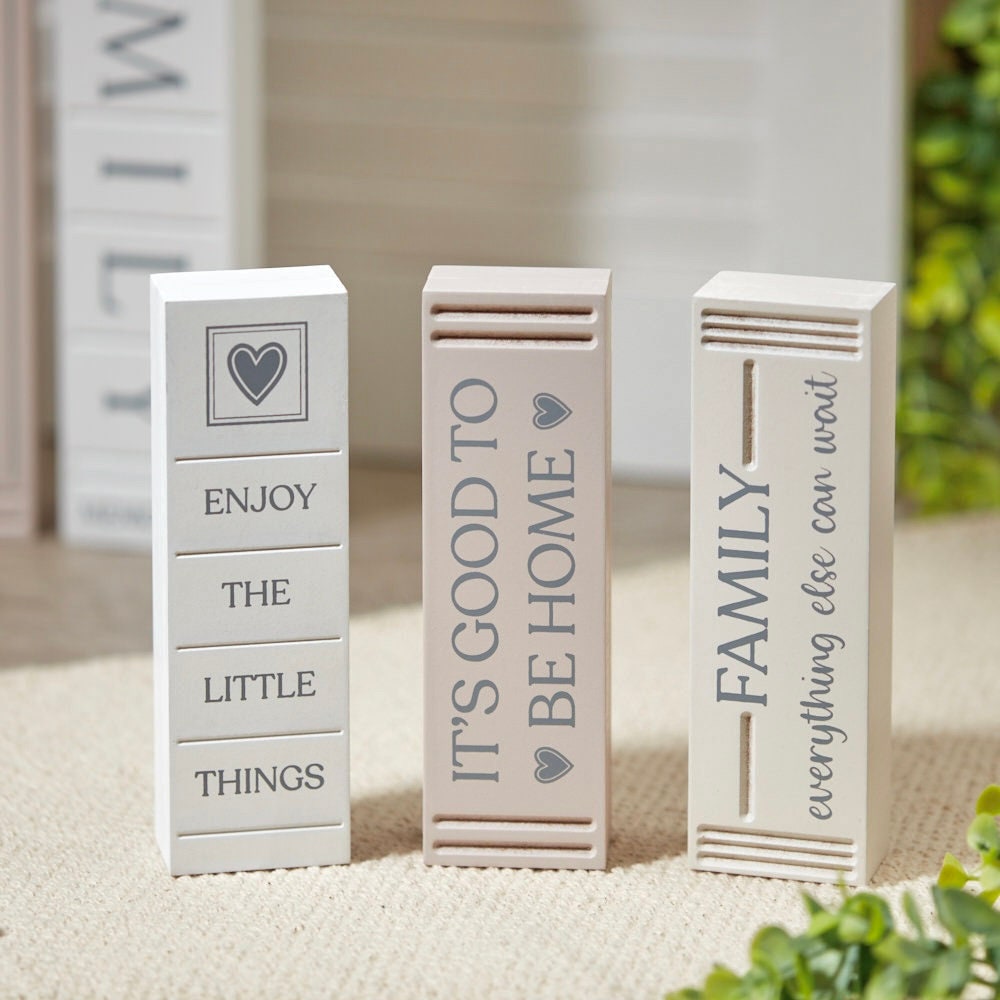 Family Wooden Book Block Set