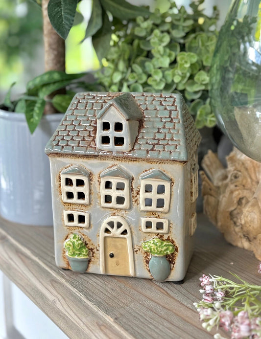 NEW! Country Chic Tealight Chateau