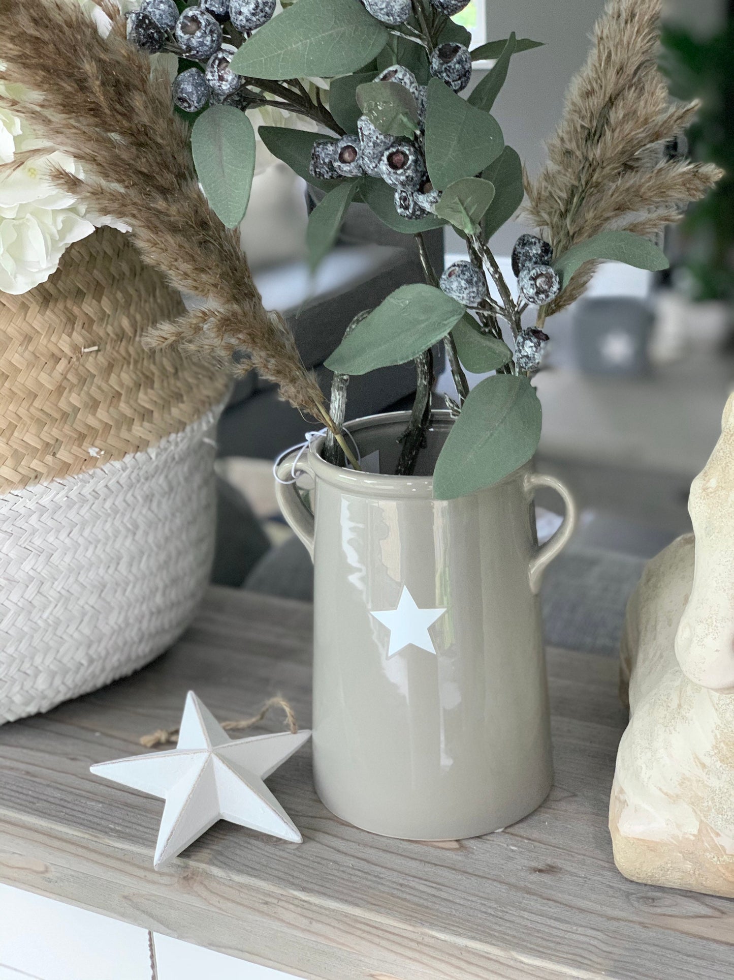 Large Star Ceramic Vase - 17cm