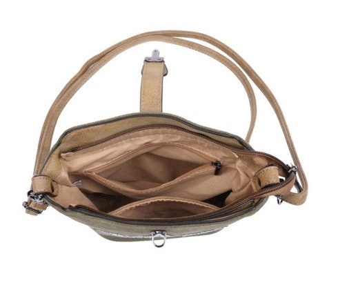 Cross Body Canvas Star Bag- Light Grey