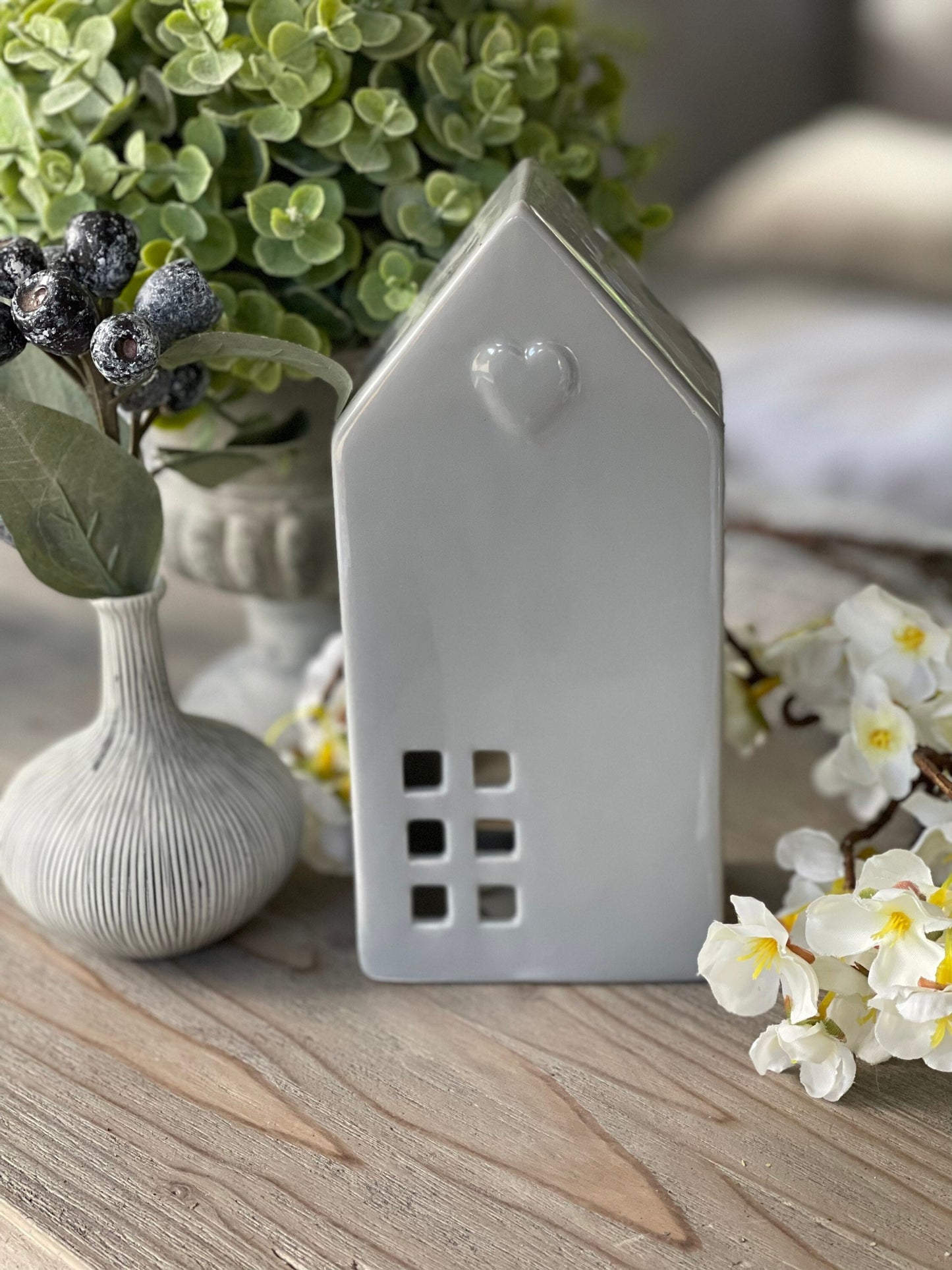 Grey House Tealight Holder