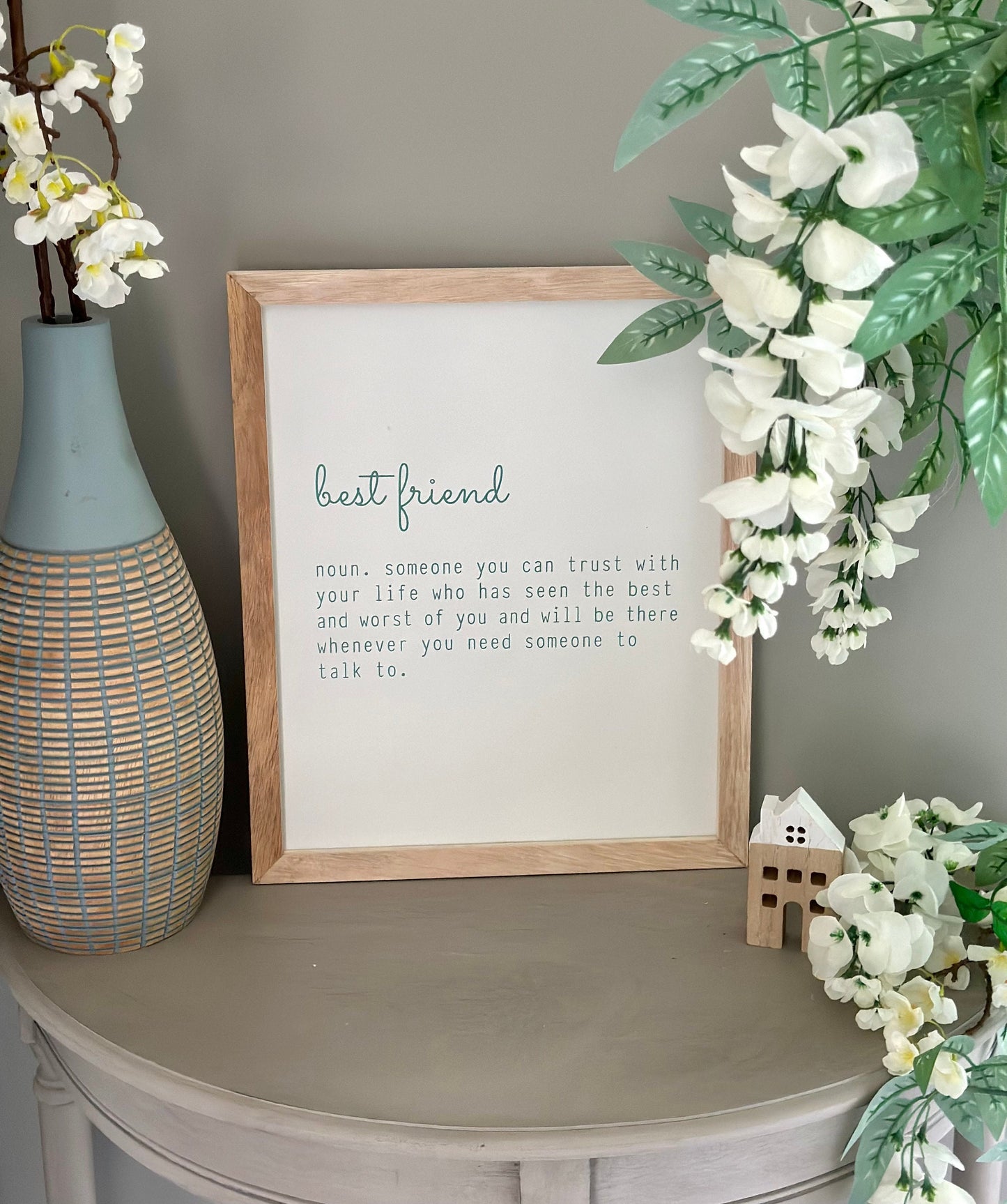 Framed Best Friend Quote
