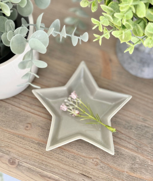 Grey Ceramic Star Dish