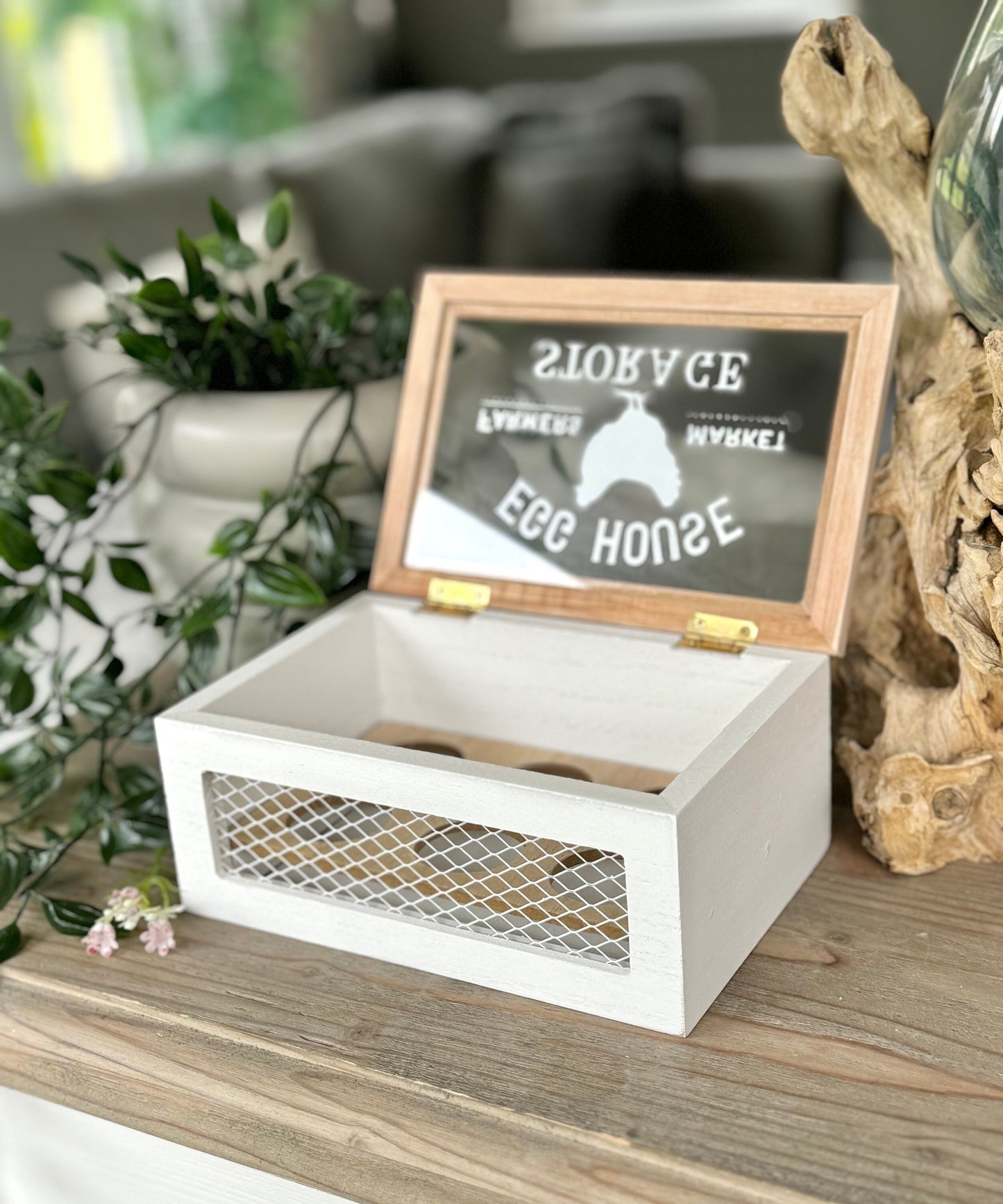 Wooden Egg Storage Box