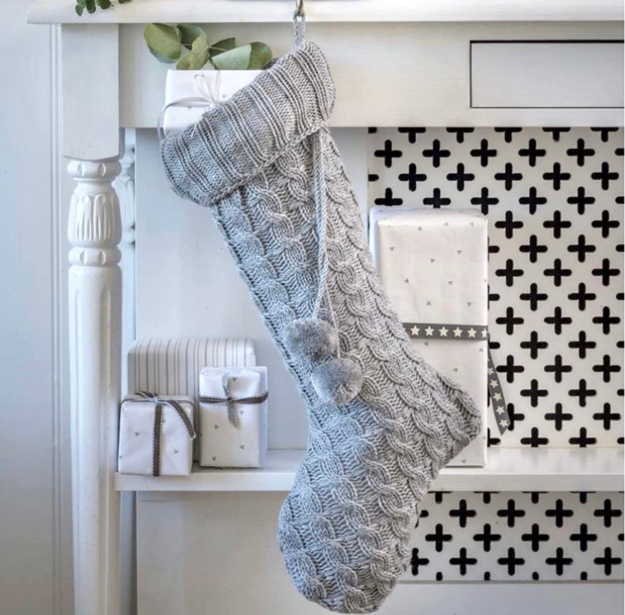 Retreat Home Chunky Knit Christmas Stocking