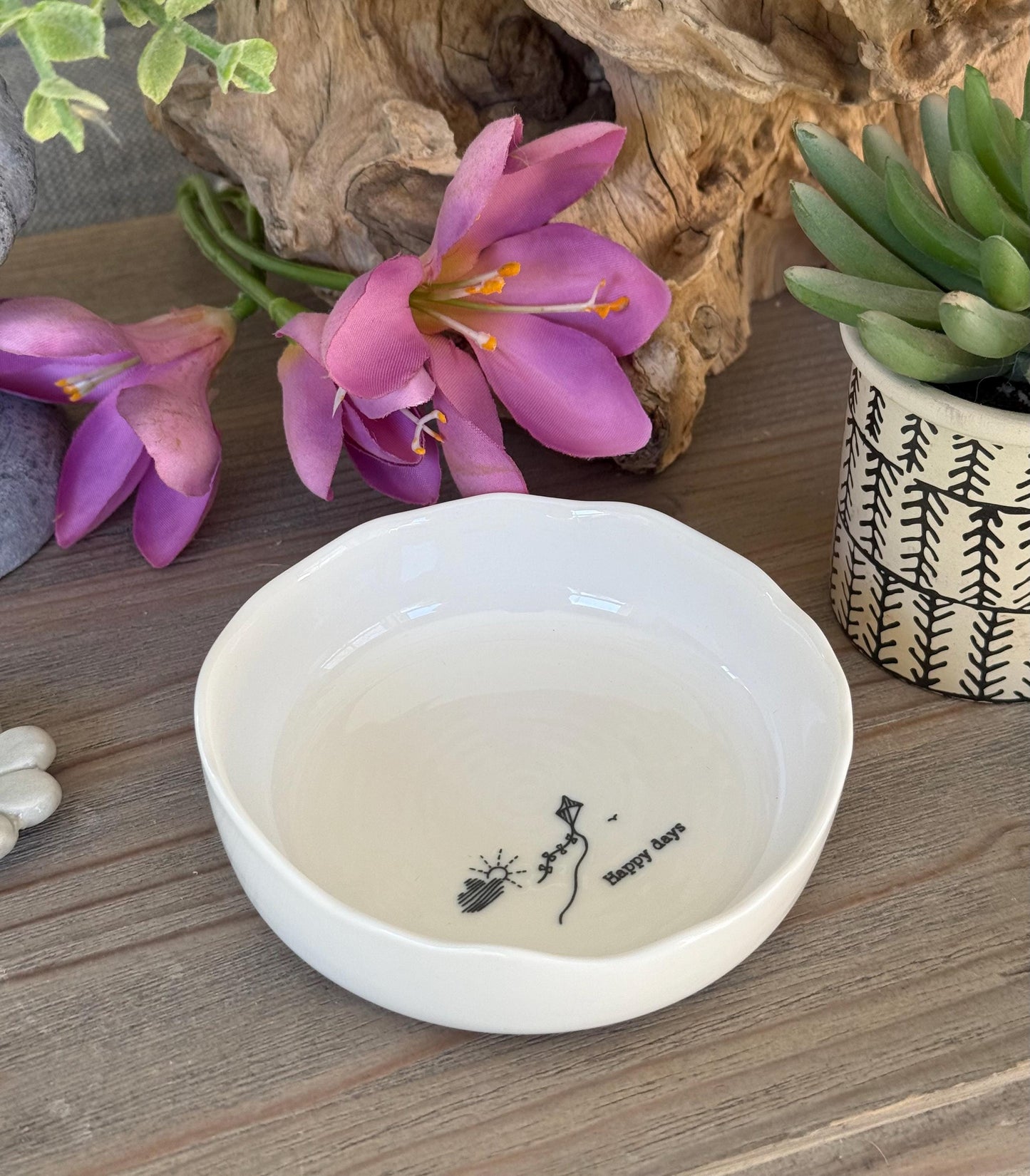 Happy Days Porcelain Jewellery Dish