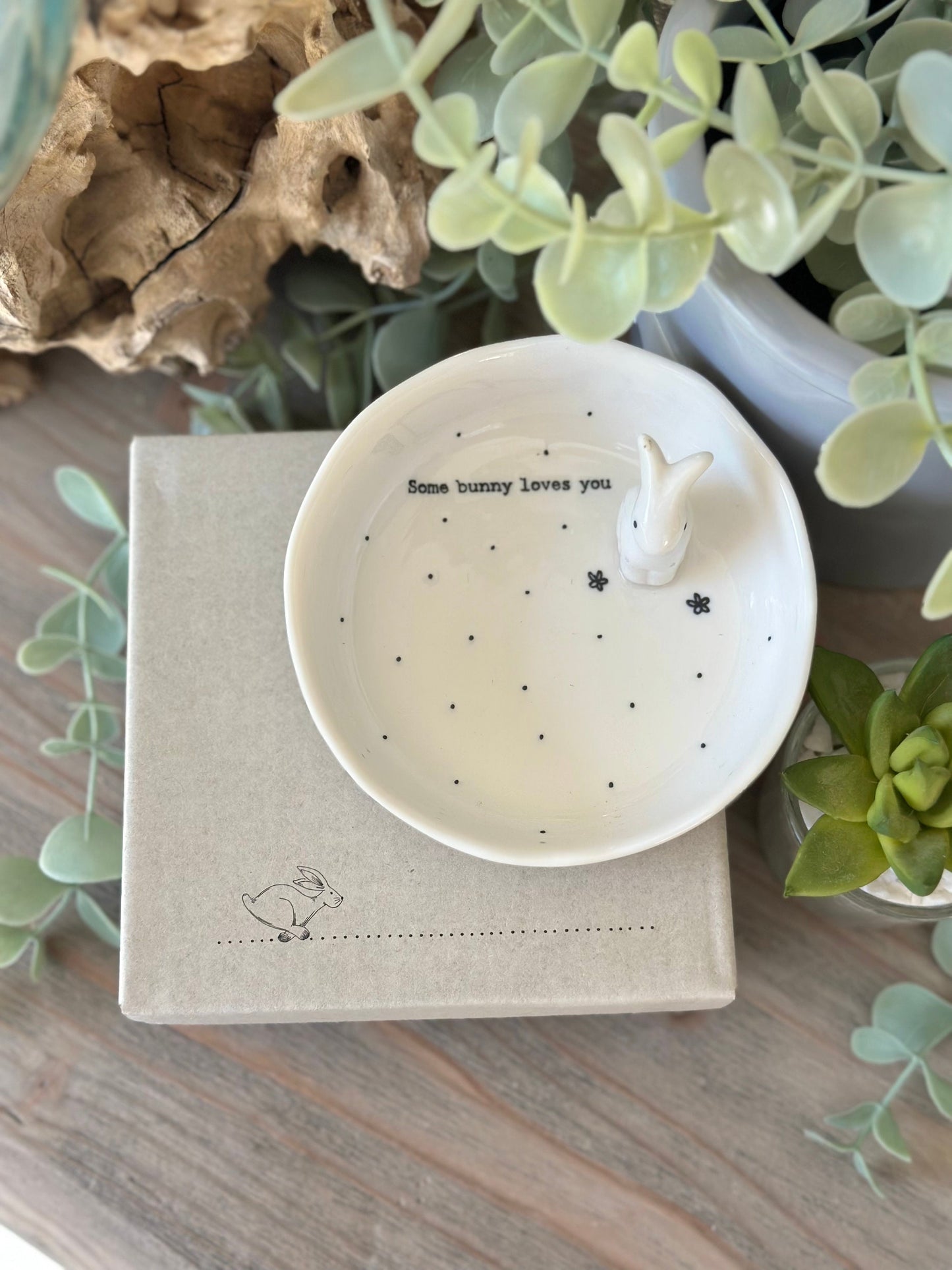 East of India 'Some Bunny Loves You’ Boxed Jewellery Dish