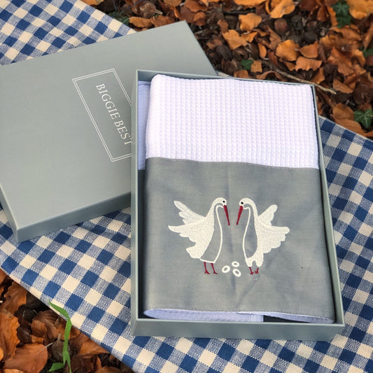 Embroidery Hand Towels beautifully presented in a gift box.  Biggie Best