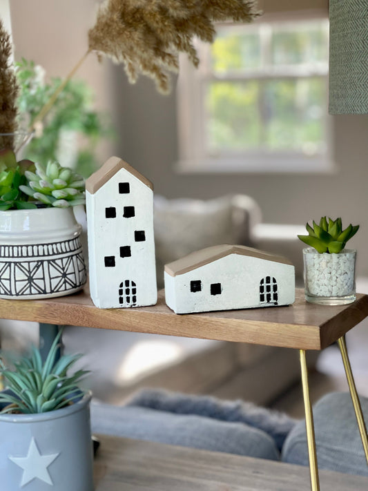 Cement White Houses - 2 designs available