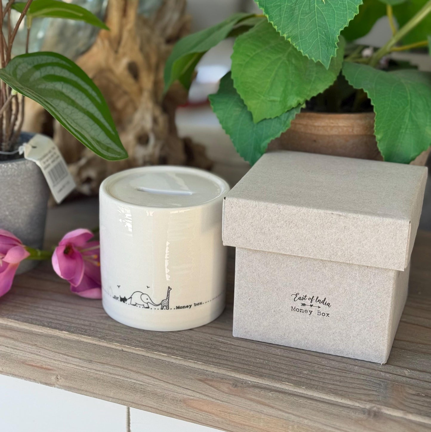 Porcelain Money Box - Nursery Animals