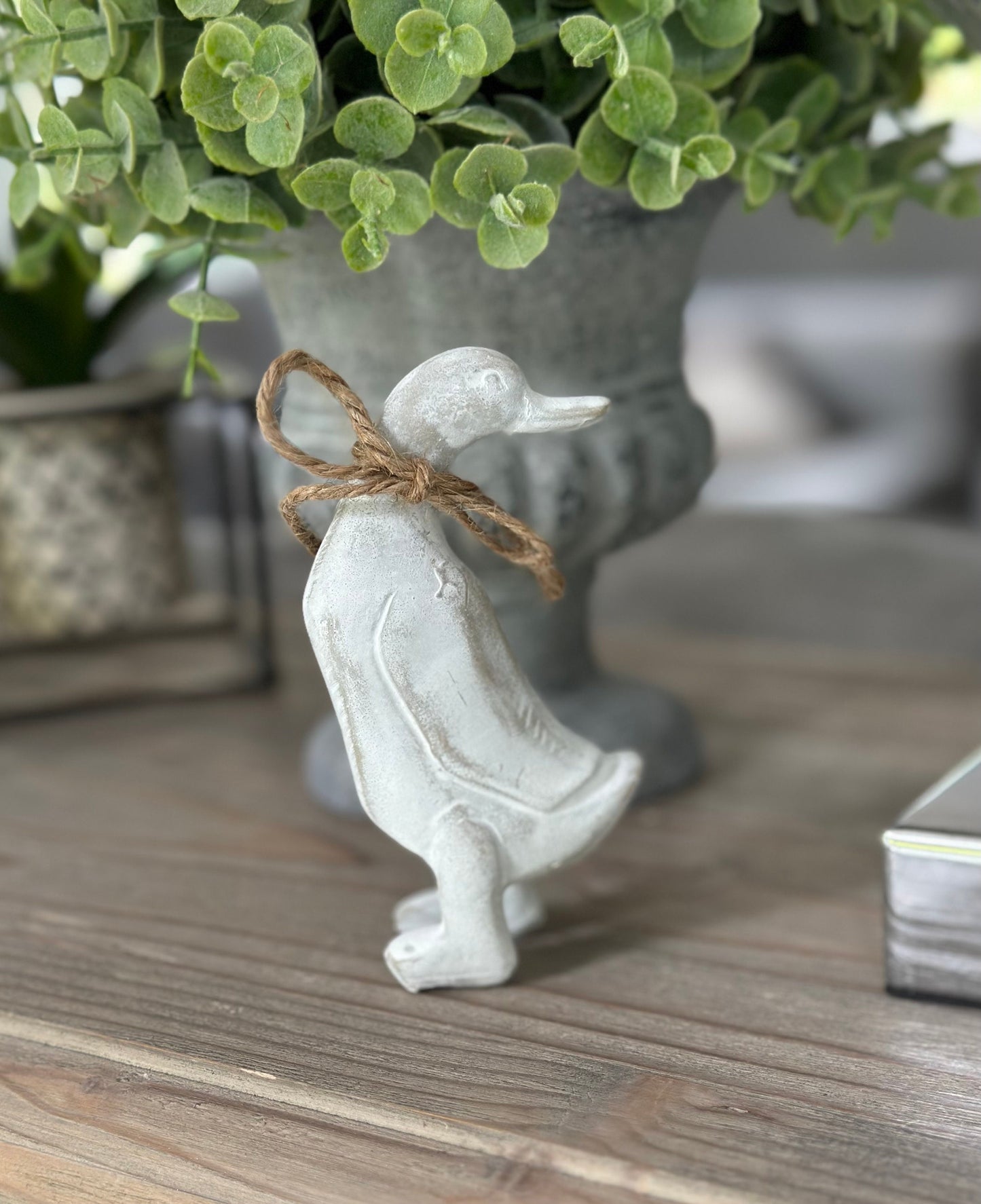 White Rustic Standing Ducks - Available in 2 sizes