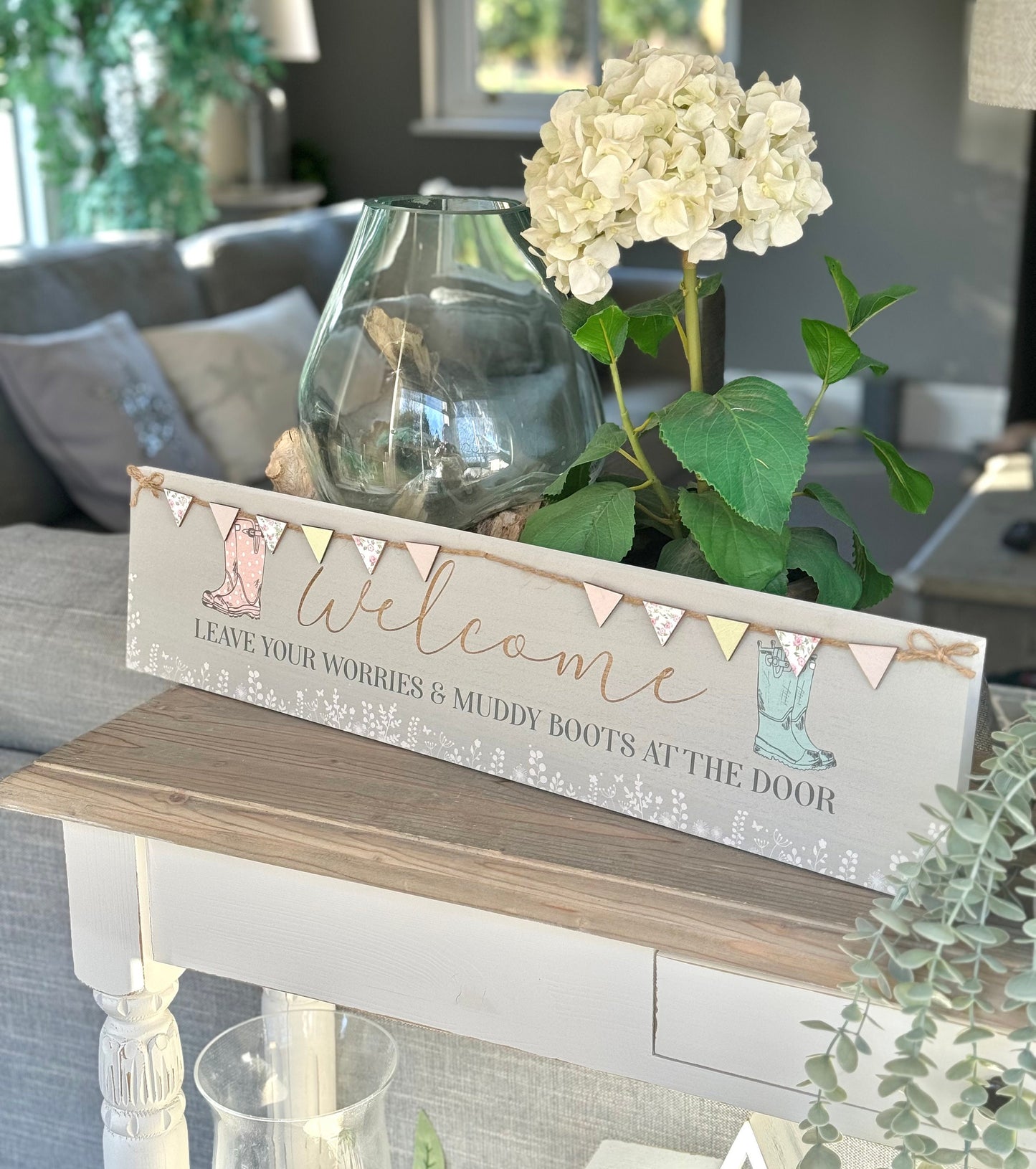 Welly Boot Welcome Plaque Sign