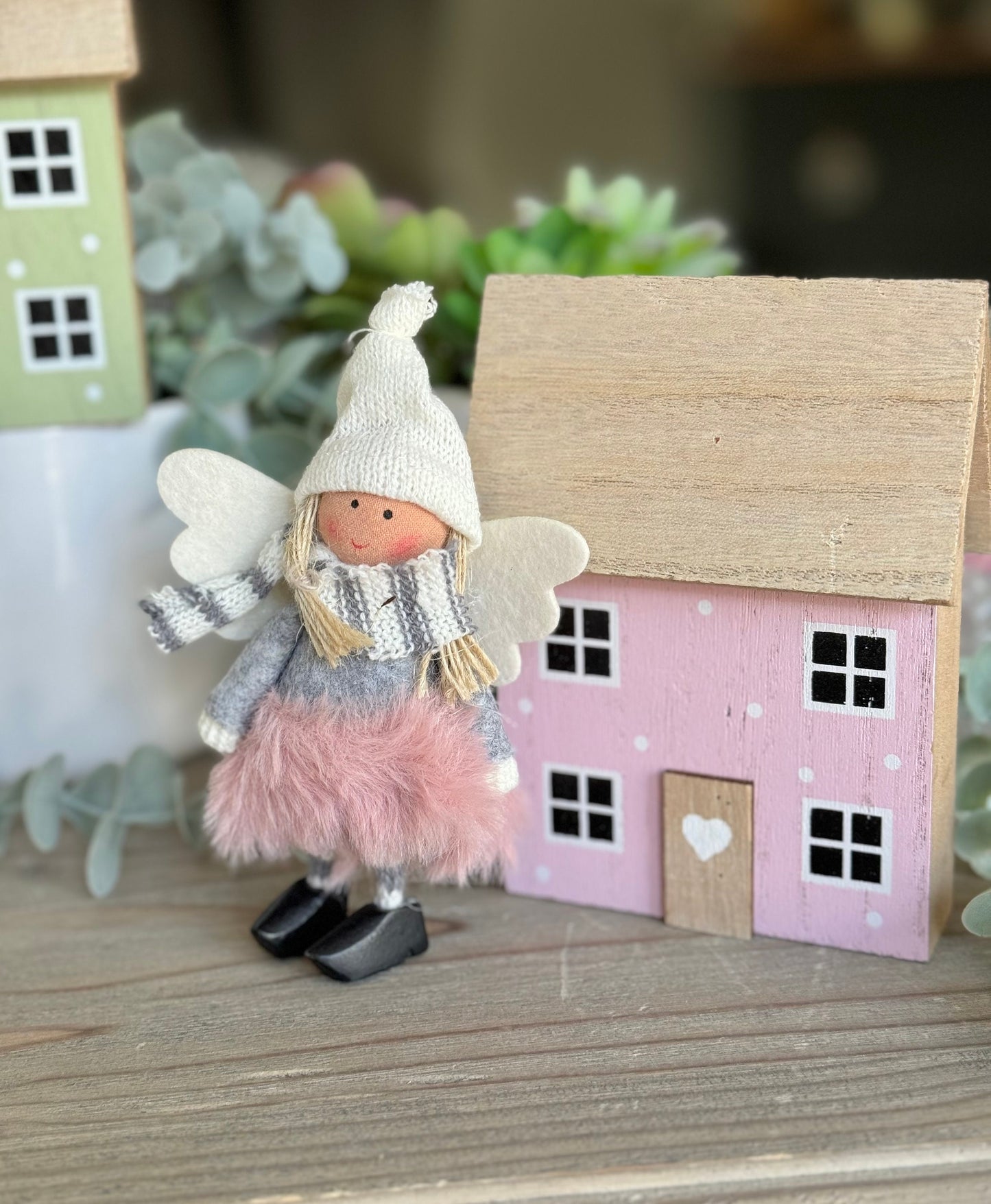 Soft Standing Pink/White/Grey Fairies  - Available in 3 designs