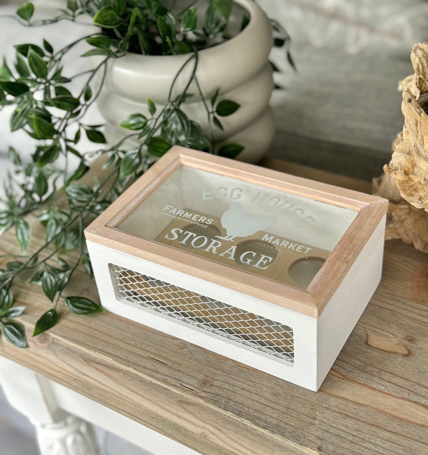 Wooden Egg Storage Box