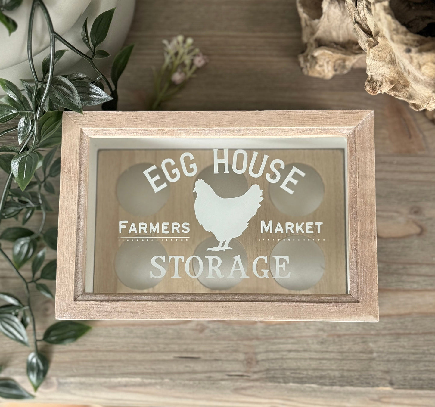 Wooden Egg Storage Box
