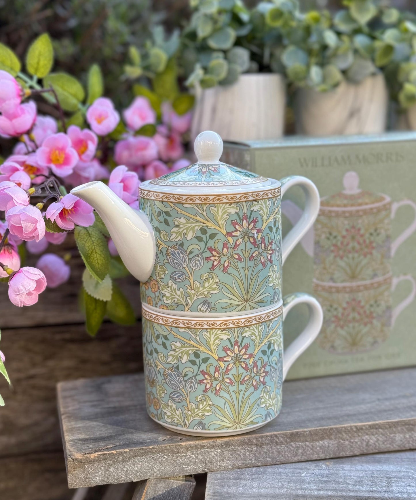 Tea for One - William Morris Hyacinth Porcelain Tea Set