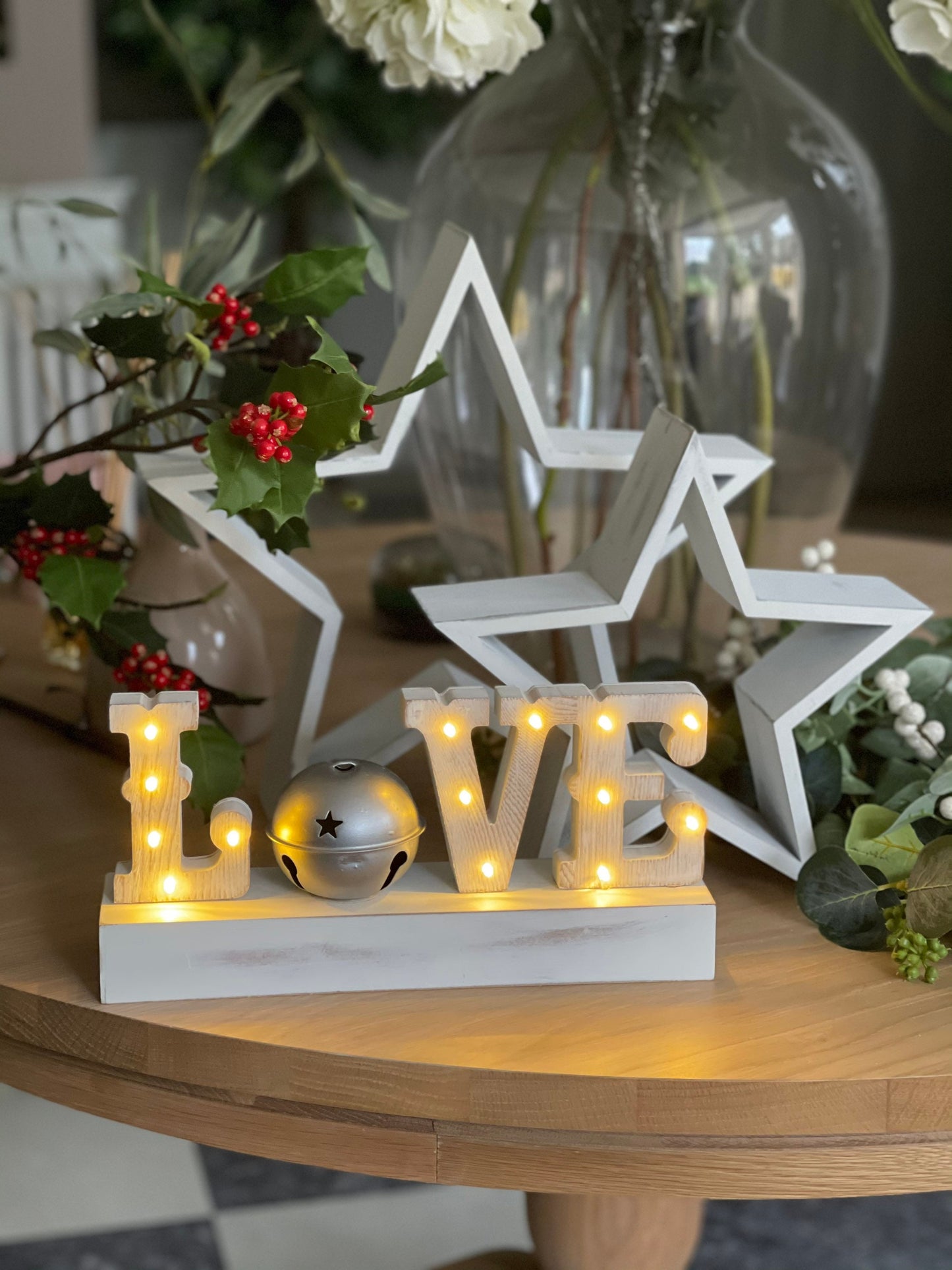 LED Love Sign with Bell