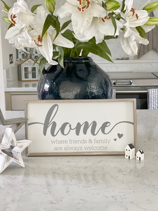 Framed Home Sign